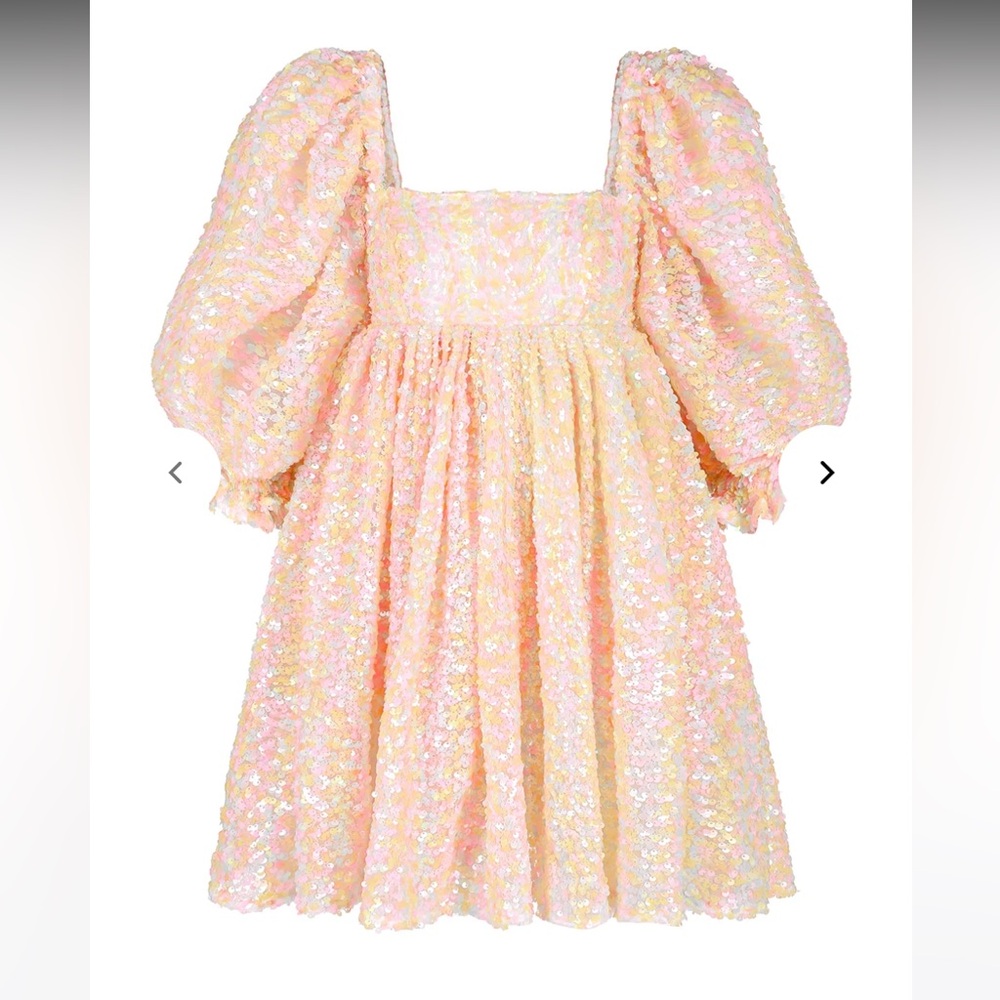 Selkie rainbow sparkle puff dress - Picture 5 of 10